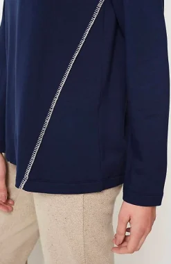 J.Jill Pure Jill Tranquility Fleece Whipstitched Top | Jjill-Women Tops & Tees