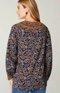 J.Jill Pure Jill Twill Embroidered Tunic | Jjill-Women Tunics