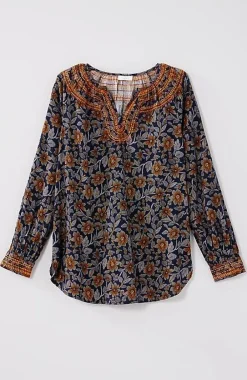 J.Jill Pure Jill Twill Embroidered Tunic | Jjill-Women Tunics