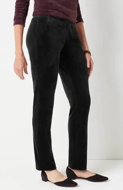 J.Jill Pure Jill Velour Slim-Leg Pants | Jjill-Women Pants & Jeans