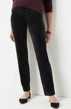 J.Jill Pure Jill Velour Slim-Leg Pants | Jjill-Women Pants & Jeans