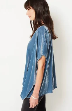 J.Jill Pure Jill Velvet Seamed Draped Top | Jjill-Women Shirts & Blouses