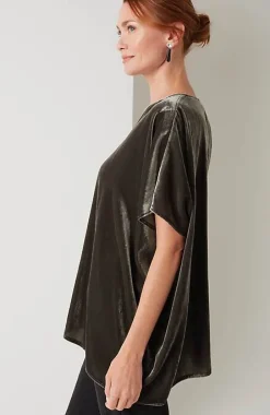 J.Jill Pure Jill Velvet Seamed Draped Top | Jjill-Women Shirts & Blouses