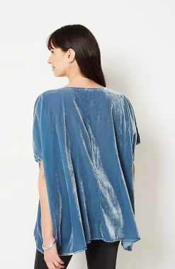 J.Jill Pure Jill Velvet Seamed Draped Top | Jjill-Women Shirts & Blouses