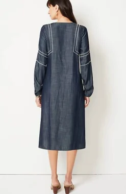 J.Jill Pure Jill Whipstitched Embroidered Dress | Jjill-Women Dresses