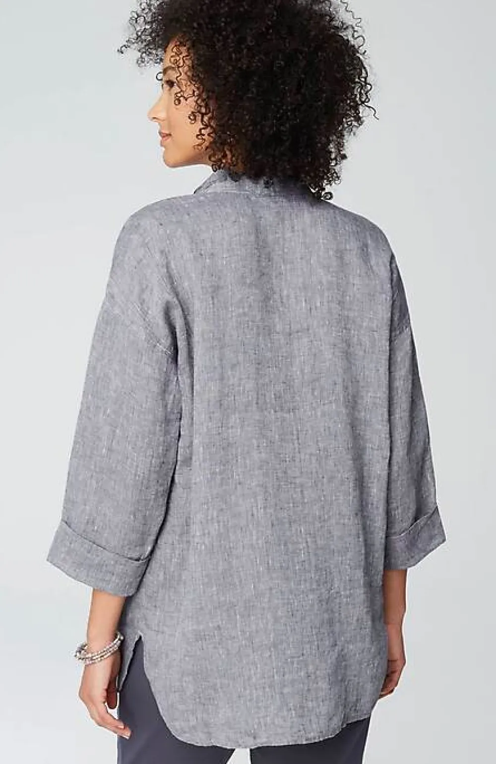 J.Jill Pure Jill Yarn-Dyed Linen Button-Front Tunic | Jjill-Women Tunics