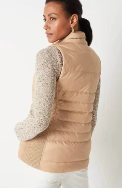 J.Jill Quilted U0026 Smocked Down Puffer Vest | Jjill-Women Jackets & Coats