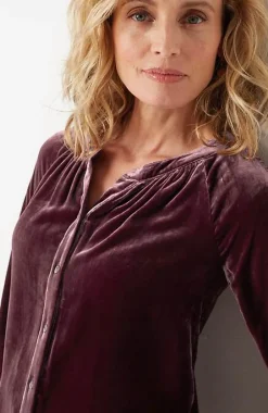 J.Jill Rayon U0026 Silk Velvet Blouse | Jjill-Women Shirts & Blouses