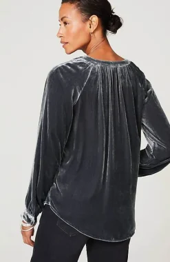 J.Jill Rayon U0026 Silk Velvet Blouse | Jjill-Women Shirts & Blouses
