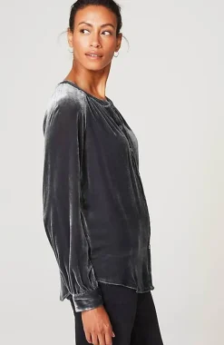 J.Jill Rayon U0026 Silk Velvet Blouse | Jjill-Women Shirts & Blouses