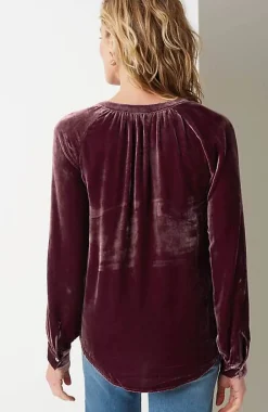J.Jill Rayon U0026 Silk Velvet Blouse | Jjill-Women Shirts & Blouses