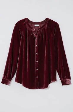 J.Jill Rayon U0026 Silk Velvet Blouse | Jjill-Women Shirts & Blouses
