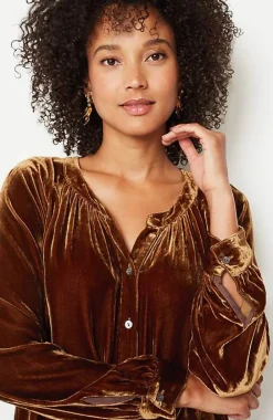 J.Jill Rayon U0026 Silk Velvet Blouse | Jjill-Women Shirts & Blouses