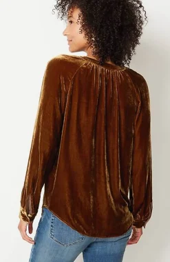 J.Jill Rayon U0026 Silk Velvet Blouse | Jjill-Women Shirts & Blouses