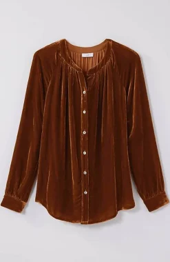 J.Jill Rayon U0026 Silk Velvet Blouse | Jjill-Women Shirts & Blouses