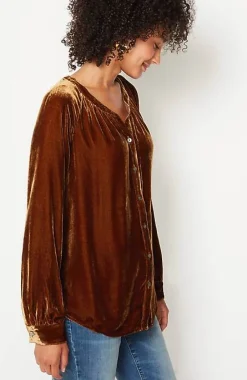 J.Jill Rayon U0026 Silk Velvet Blouse | Jjill-Women Shirts & Blouses