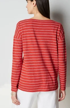 J.Jill Relaxed Boat-Neck Tee | Jjill-Women Tops & Tees
