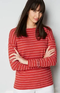 J.Jill Relaxed Boat-Neck Tee | Jjill-Women Tops & Tees
