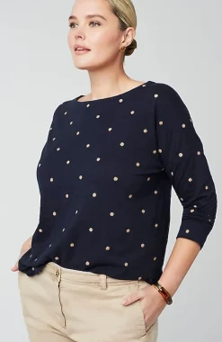 J.Jill Relaxed Boat-Neck Tee | Jjill-Women Tops & Tees