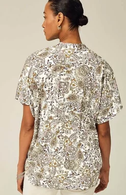 J.Jill Relaxed Printed Satin Top | Jjill-Women Shirts & Blouses