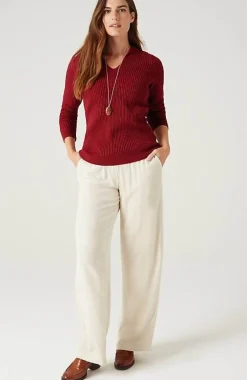 J.Jill Ribbed-Stitch Collared Sweater | Jjill-Women Sweaters