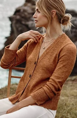 J.Jill Ribbed-Trim Button-Front Cardi | Jjill-Women Sweaters