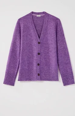 J.Jill Ribbed-Trim Button-Front Cardi | Jjill-Women Sweaters