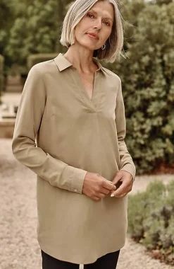 J.Jill Sand-Washed Shirttail Tunic | Jjill-Women Tunics
