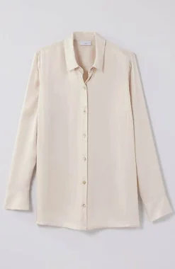 J.Jill Satin Button-Front Shirt | Jjill-Women Shirts & Blouses