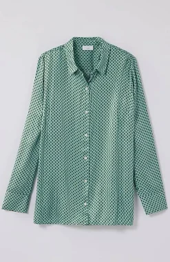 J.Jill Satin Button-Front Shirt | Jjill-Women Shirts & Blouses