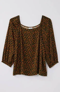 J.Jill Satin Square-Neck Top | Jjill-Women Shirts & Blouses
