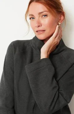J.Jill Seamed Fleece Mock-Neck Top | Jjill-Women Tops & Tees