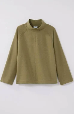 J.Jill Seamed Fleece Mock-Neck Top | Jjill-Women Tops & Tees