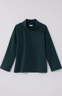 J.Jill Seamed Fleece Mock-Neck Top | Jjill-Women Tops & Tees
