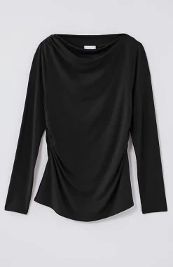 J.Jill Shirred-Waist Draped Top | Jjill-Women Tops & Tees