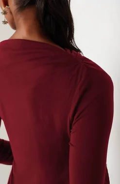 J.Jill Shirred-Waist Draped Top | Jjill-Women Tops & Tees