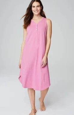 J.Jill Sleep Ultrasoft Henley Gown | Jjill-Women Pajamas & Robes