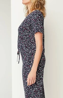 J.Jill Sleep Ultrasoft Piped Crops | Jjill-Women Pajamas & Robes