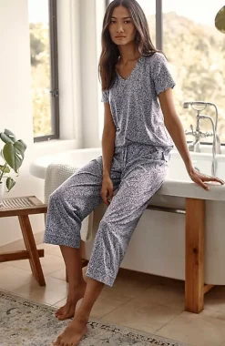 J.Jill Sleep Ultrasoft Piped Crops | Jjill-Women Pajamas & Robes