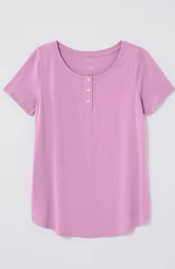 J.Jill Sleep Ultrasoft Short-Sleeve Henley | Jjill-Women Pajamas & Robes
