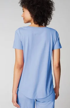 J.Jill Sleep Ultrasoft Short-Sleeve Henley | Jjill-Women Pajamas & Robes