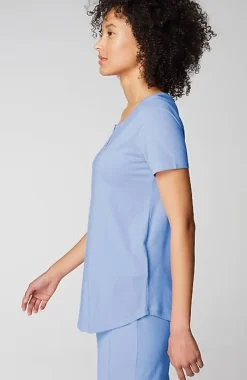 J.Jill Sleep Ultrasoft Short-Sleeve Henley | Jjill-Women Pajamas & Robes