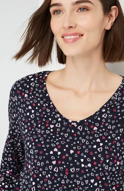 J.Jill Sleep Ultrasoft 3/4-Sleeve Gown | Jjill-Women Pajamas & Robes