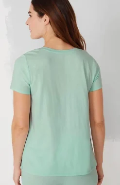 J.Jill Sleep Ultrasoft V-Neck Tee | Jjill-Women Pajamas & Robes