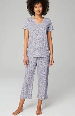 J.Jill Sleep Ultrasoft V-Neck Tee | Jjill-Women Pajamas & Robes
