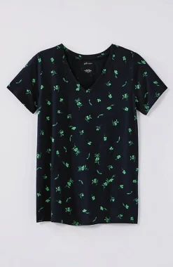 J.Jill Sleep Ultrasoft V-Neck Tee | Jjill-Women Pajamas & Robes