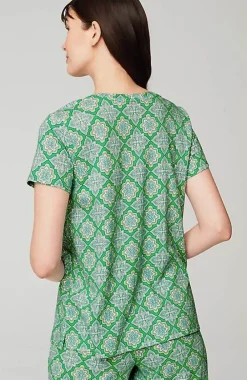 J.Jill Sleep Ultrasoft V-Neck Tee | Jjill-Women Pajamas & Robes
