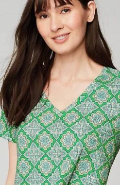 J.Jill Sleep Ultrasoft V-Neck Tee | Jjill-Women Pajamas & Robes