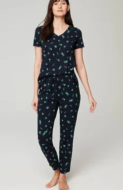 J.Jill Sleep Ultrasoft V-Neck Tee | Jjill-Women Pajamas & Robes