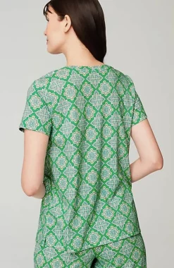 J.Jill Sleep Ultrasoft V-Neck Tee | Jjill-Women Pajamas & Robes
